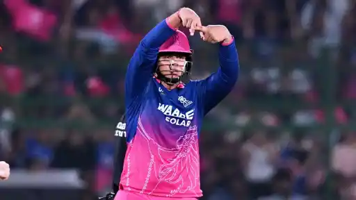 Vaibhav Suryavanshi hand gesture celebration