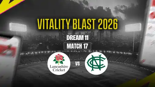 LAN vs NOT Dream11 Prediction T20 Blast 2026 Match 17 - Best Captain: Chris Green. VC: Ben Duckett