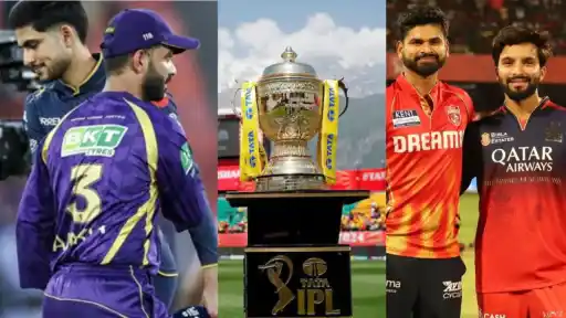 IPL 2026 में प्लेऑफ की रेस रोमांचक मोड़ पर है। KKR vs GT, PBKS vs RCB और CSK vs SRH जैसे 5 मुकाबले टॉप-4 टीमों का फैसला कर सकते हैं।