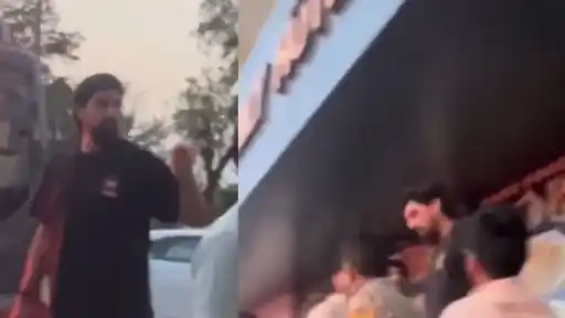 Ishant Sharma confronting a misbehaving fan at Dharamshala stadium ahead of IPL 2026 Qualifier 1