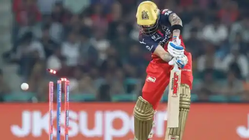Virat Kohli bowled by Prince Yadav for a duck during LSG vs RCB IPL 2026 match