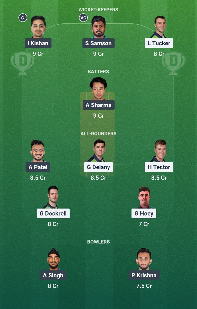 IRE vs IND 1st T20I Dream11 Team