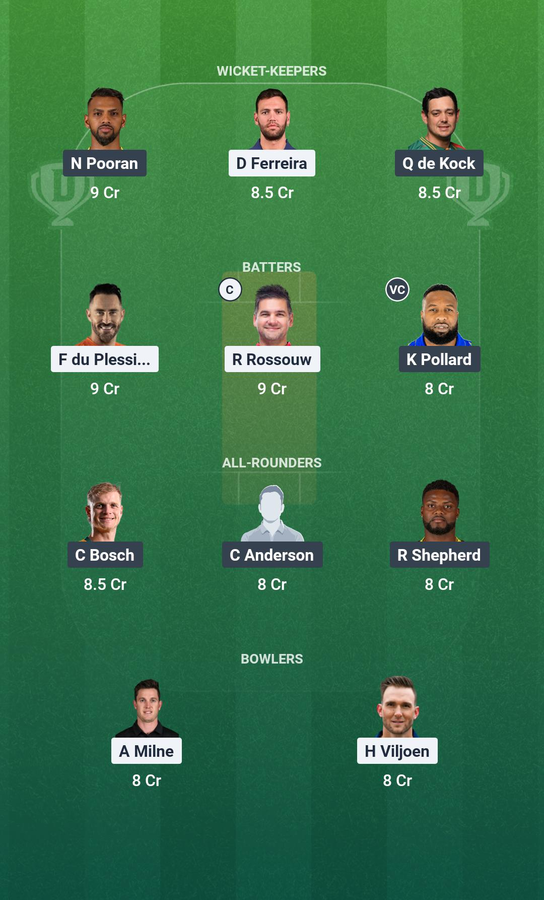 TEX vs NY Match 7 Dream11 Team