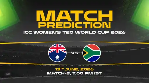 AUS-W vs SA-W Match Prediction ICC Women's T20 World Cup 2026 Match 3 — AUS-W Favourites Expert Prediction & Toss Tip