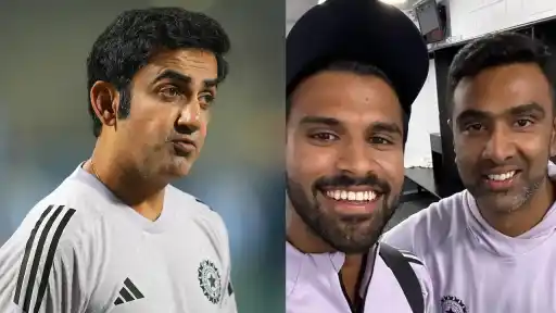 Ashwin on Washington Sundar
