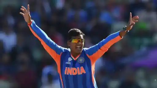 Deepti Sharma celebrates becoming the highest wicket-taker in Women's T20I history surpassing Megan Schutt