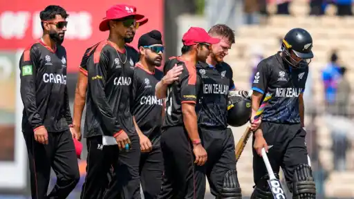 ICC logo alongside Cricket Canada crest representing the suspension of Cricket Canada funding over governance failures, match-fixing allegations and financial misconduct in 2025