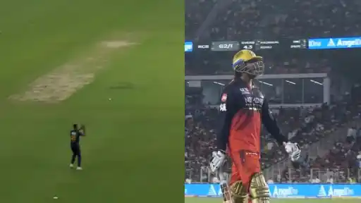 Kagiso Rabada takes a stunning catch to dismiss Venkatesh Iyer during RCB vs GT IPL 2026 match โ watch the video
