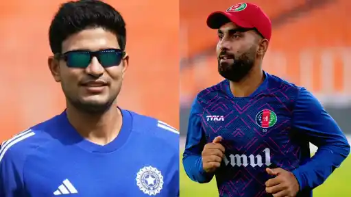 Shubman Gill and Hashmatullah Shahidi