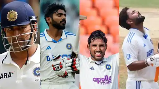 Top 5 Indian wicketkeepers with most sixes in Test cricket featuring Rishabh Pant, MS Dhoni and others