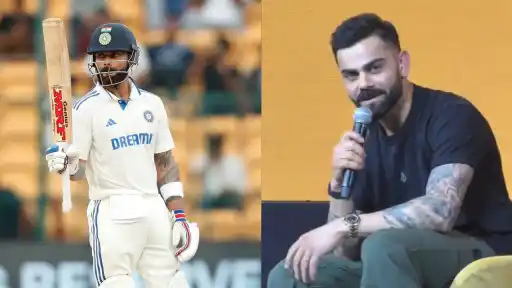 Virat Kohli speaking at One8 event in Delhi ending Test cricket comeback speculation — watch viral clip