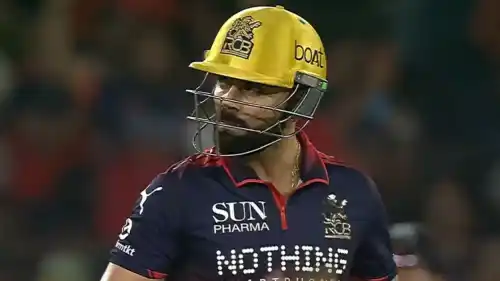 Virat Kohli hitting Kagiso Rabada for four four six four during IPL 2026 Final between RCB and GT