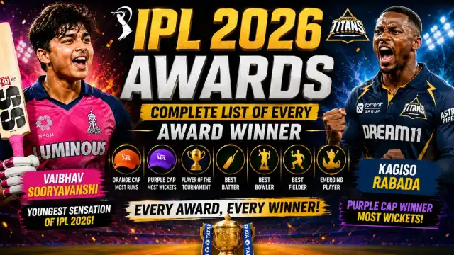 Complete list of all IPL 2026 award winners including Orange Cap Purple Cap Emerging Player and Player of the Series after RCB vs GT Final