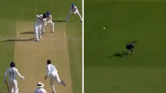 Fact check on viral claim of Rishabh Pant's shot hitting a drone during India vs Afghanistan Test match Day 2
