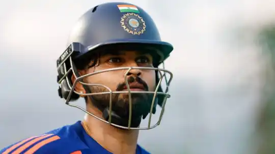 Shreyas Iyer wearing his brand new vintage-inspired helmet design as India vice captain ahead of 1st ODI against Afghanistan 2026