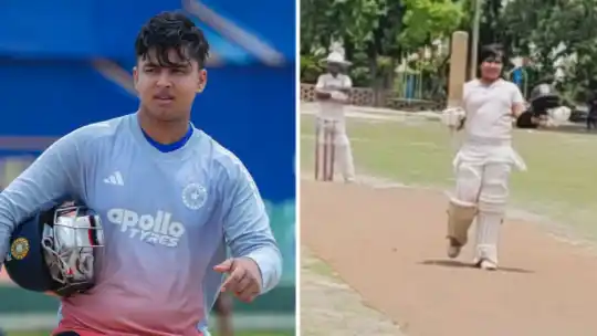 10-year-old Aashirwad Sooryavanshi scoring century in Bihar local match as brother Vaibhav reacts on Instagram