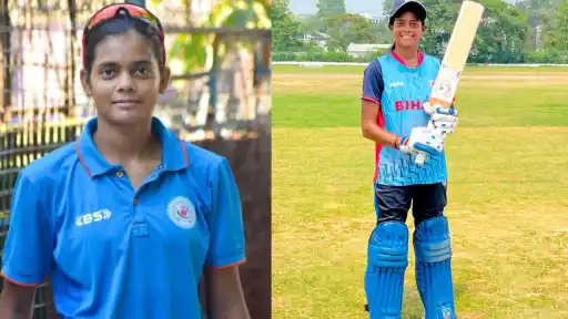 Bihar's 15-year-old batter celebrates after scoring a historic triple century in women's cricket — the state that also produced Vaibhav Sooryavanshi