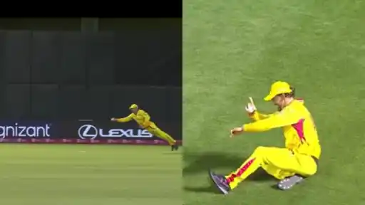 Faf du Plessis dives full stretch to complete a one-handed catch on the boundary, Texas Super Kings vs San Francisco Unicorns, MLC 2026