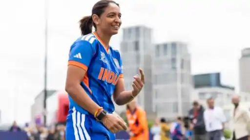 Harmanpreet Kaur smiles in India jersey — from a hockey stick beginning to leading India's cricket revolution as captain