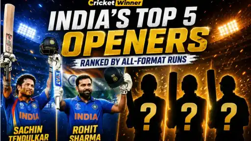 Sachin Tendulkar #1, Rohit Sharma #2 — India's Top 5 Run-Getters as Openers in International Cricket revealed