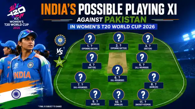 India Women predicted playing 11 vs Pakistan Women's T20 World Cup 2026 Edgbaston — Harmanpreet Kaur leads