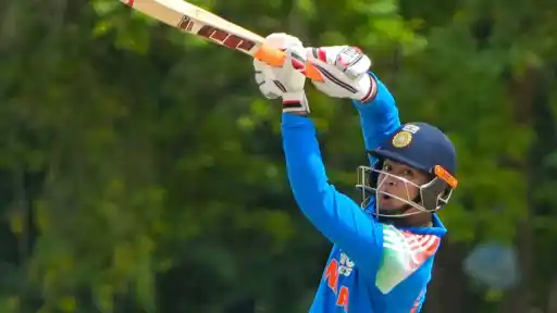 Vaibhav Suryavanshi dismissed for 21 during IND-A vs SL-A Tri Nation Series 2026 — India A opening collapse Dambulla
