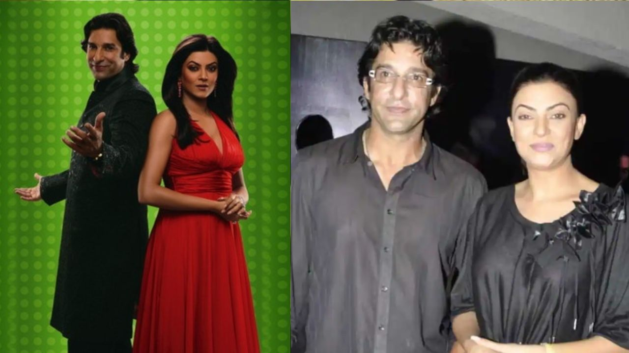 2. Wasim Akram and Sushmita Sen