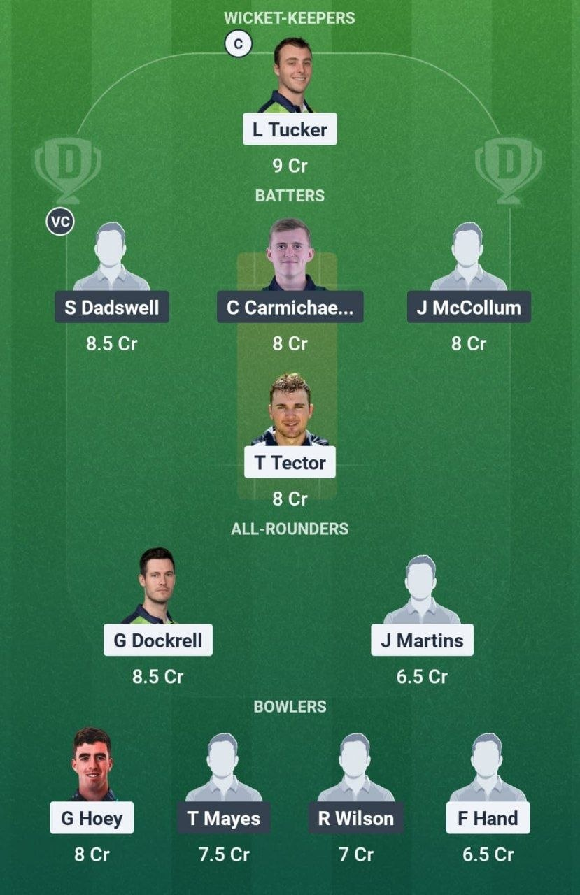 LLG vs NK Match 3 Dream11 Team