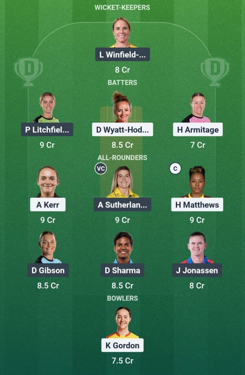 ML-W vs SUL-W Match 1 Dream11 Team