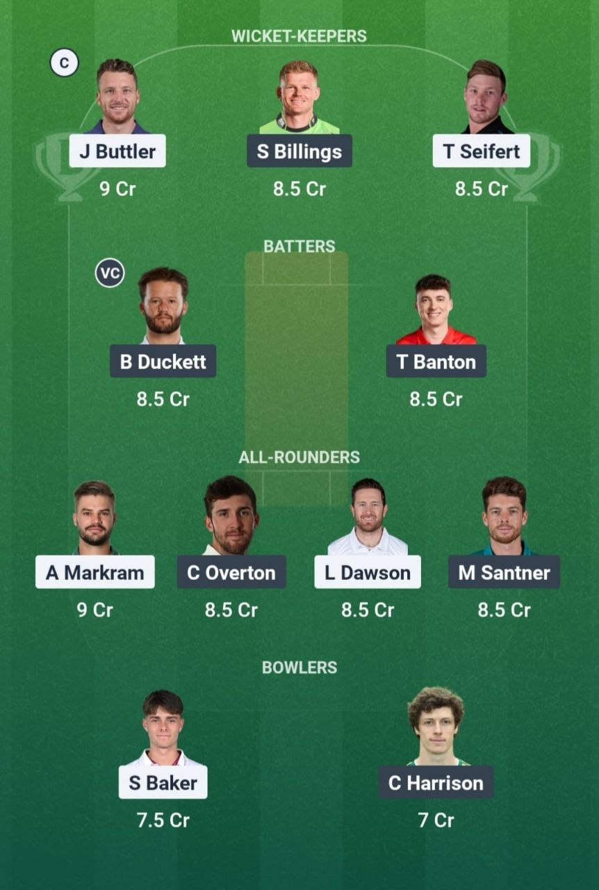 MSG vs TRT Match 14 Dream11 Team