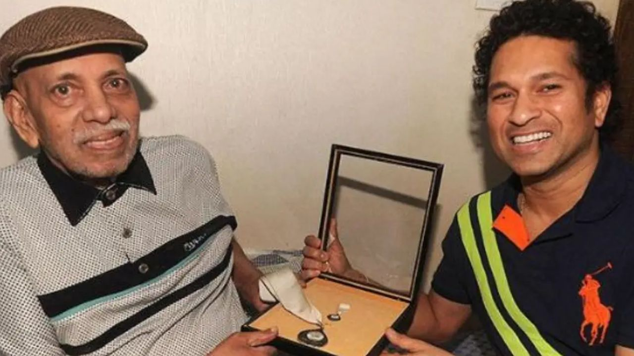 Sachin Tendulkar and Ramakant Achrekar