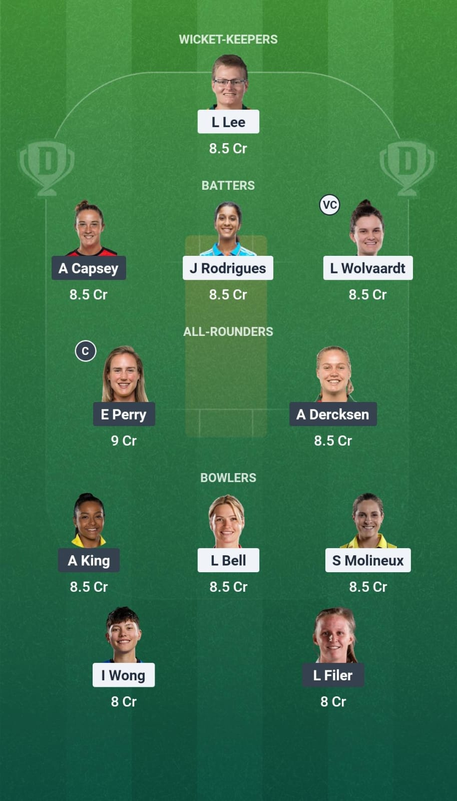SOB-W vs BPH-W Match 13 Dream11 Team