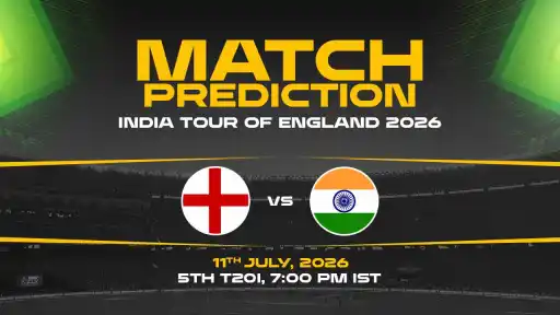 ENG vs IND Match Prediction 5th T20I — ENG Favourites Expert Prediction & Toss Tip