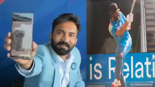 Former India cricketer Dinesh Karthik shows Lord Shiva's Nataraj pose on his phone, reacting to Rohit Sharma's shot in the ENG vs IND 1st ODI