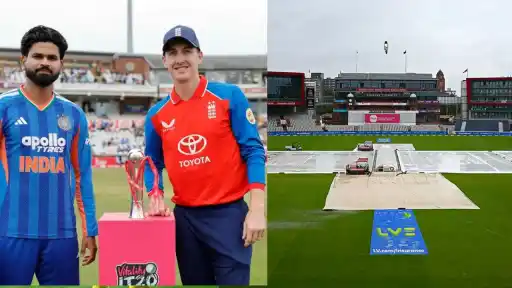 Latest weather forecast and rain probability for the IND vs ENG 2nd T20I at Old Trafford, Manchester, ahead of the toss.