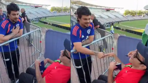 Ishan Kishan shares a heartwarming moment with a specially-abled Pakistani fan in a viral video, even as India faces a series loss to England.