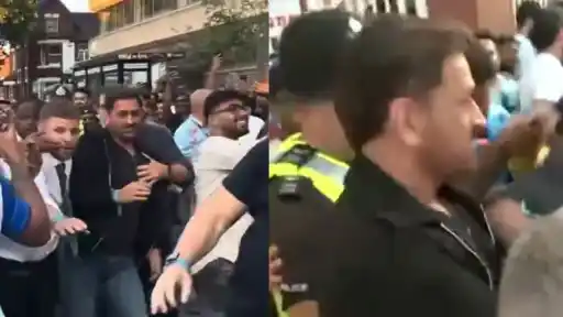 MS Dhoni mobbed by fans outside Trent Bridge on his 45th birthday after India's 125-run T20I loss to England