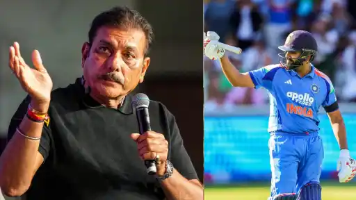 Ravi Shastri commentary box moment discussing Rohit Sharma at The Hundred opener, viral clip