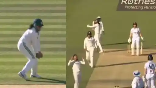 Richa Ghosh takes a stunning catch to dismiss Mady Villiers, ENG-W vs IND-W one-off Test at Lord's