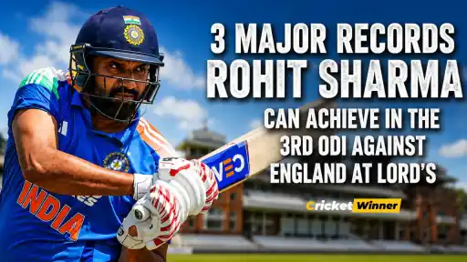 Rohit Sharma eyes 3 major ODI records in the 3rd ODI against England at Lord's amid retirement rumours, July 2026