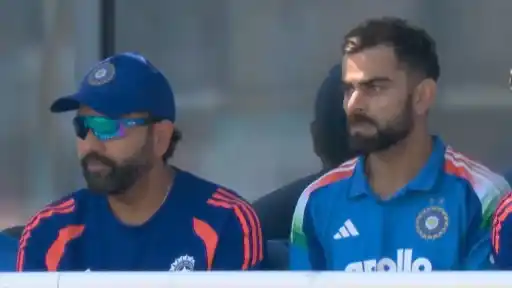 Rohit Sharma and Virat Kohli sad