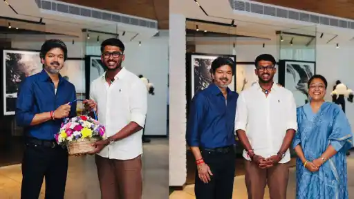 Sai Sudharsan meets Tamil Nadu CM Vijay amid ENG vs IND ODI series — fans mock him over grip jokes following his hit-wicket dismissals