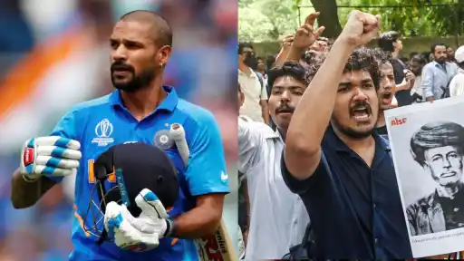 Shikhar Dhawan's 'solution patience se nikalta hai' message to students amid CJP protests in Delhi, July 2026