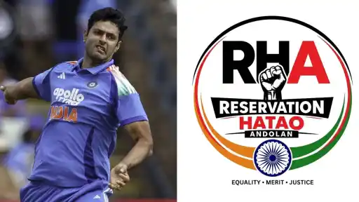 Shivam Dube joins Ishant Sharma in supporting the Reservation Hatao Movement as the issue trends across social media.