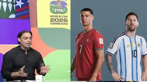 Shoaib Akhtar on FIFA World Cup panel calling Ronaldo the "biggest brand of FIFA" amid Messi vs Ronaldo GOAT debate backlash