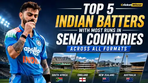 Top 5 Indian batters with most runs in SENA countries across all formats ft. Virat Kohli — Tendulkar, Dravid, Kohli, Rohit, Dhoni