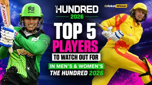 Collage of The Hundred 2026 top players to watch across men's and women's competitions, featuring Rashid Khan, Jos Buttler, Smriti Mandhana and Meg Lanning ahead of the July 21 season opener