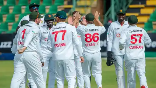 Zimbabwe defeated Bangladesh in a Test Match