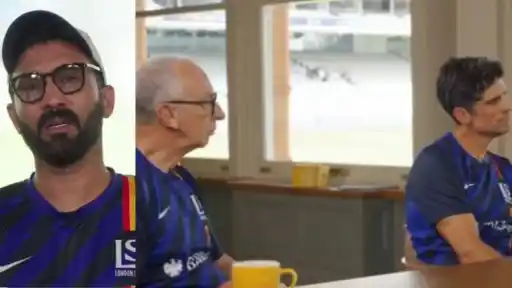 Dinesh Karthik speaks out saying England hate the IPL, with Mo Bobat and Alastair Cook listening during the panel debate