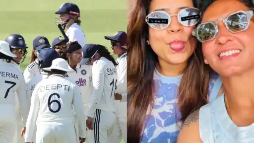 Nupur Kashyap shared a congratulatory message for Harmanpreet Kaur following India's historic Test win against England Women
